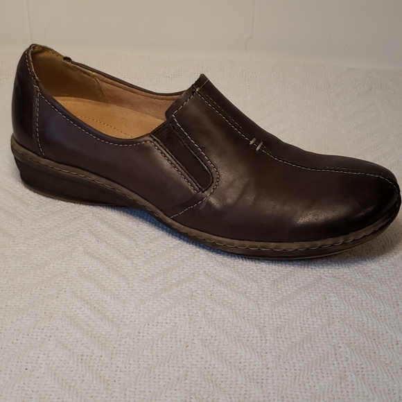 Naturalizer N5 Comfort Brown Leather Malvina Slip On Loafer Grandma shoes Sz 7N - Picture 6 of 10
